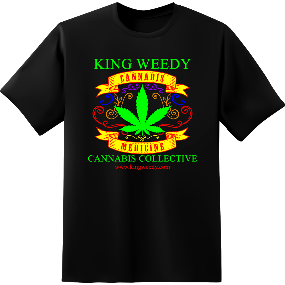 King Weedy Cannabis Collective • TShirt Design 8 Large 12.95